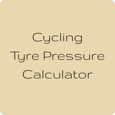 Tyre pressure calculator