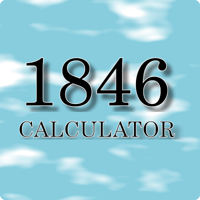 1846 calculator